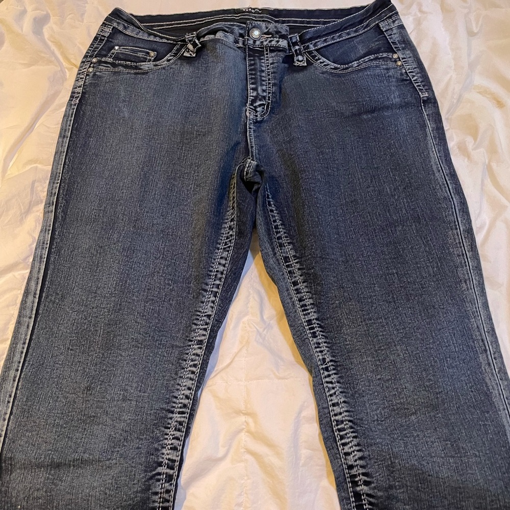 Denim capris pants